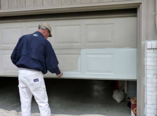 how to paint a garage door